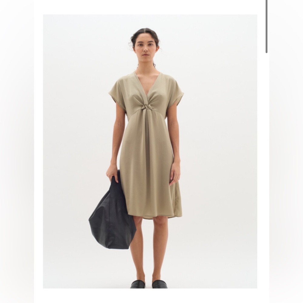 NWT InWear dress in olive green in size 4 - Picture 2 of 10